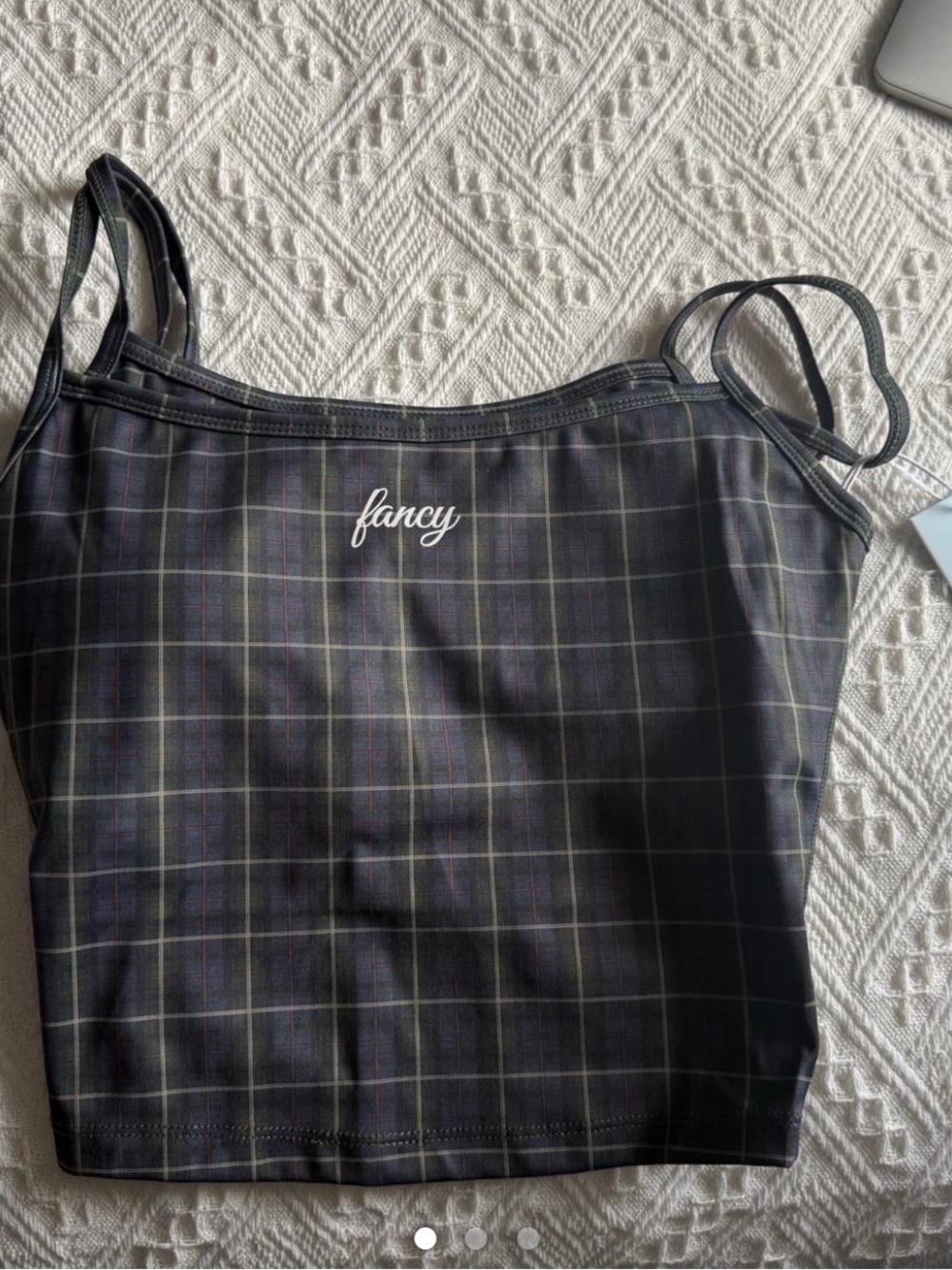 Fancy the Brand Plaid Layered Tank